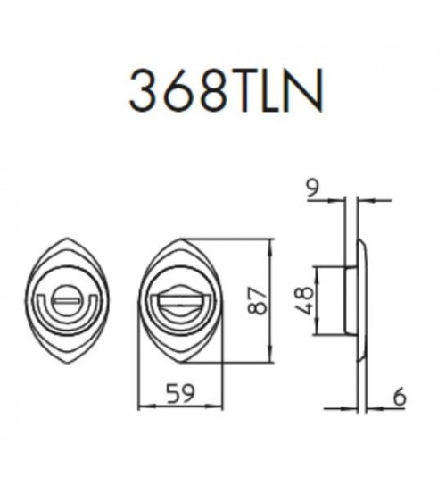 Maniglia per porta scorrevole moderna MANDELLI 368TLN ferramenta design