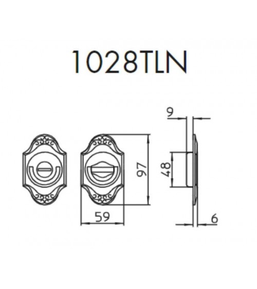 Maniglia per porta scorrevole chic MANDELLI 1028TLN maniglia design