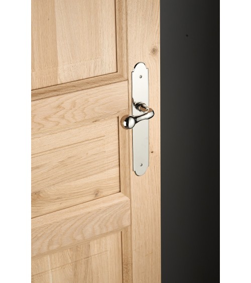 Maniglia porta design su placca Ottone - MADE IN FRANCE - maniglia design