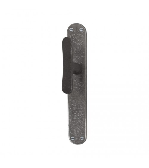 Maniglia per porta retrò su placca longitudinale originale PHTT 40 - ferramenta design