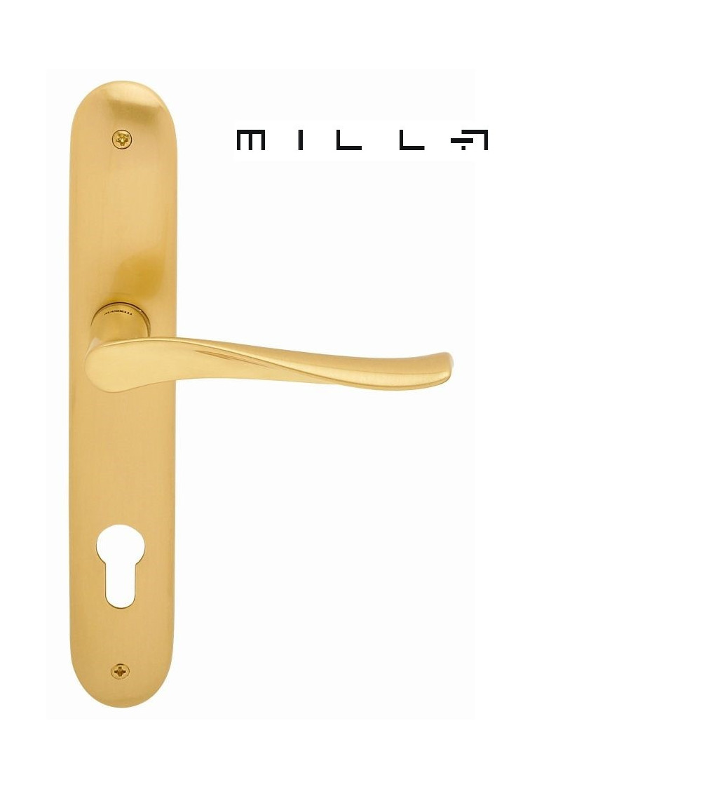 Maniglia per porta su placca longitudinale Mandelli Spin ferramenta design