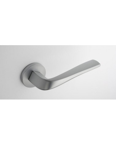 Maniglia per porta cromo satinato DALIA maniglia design vista dall'alto