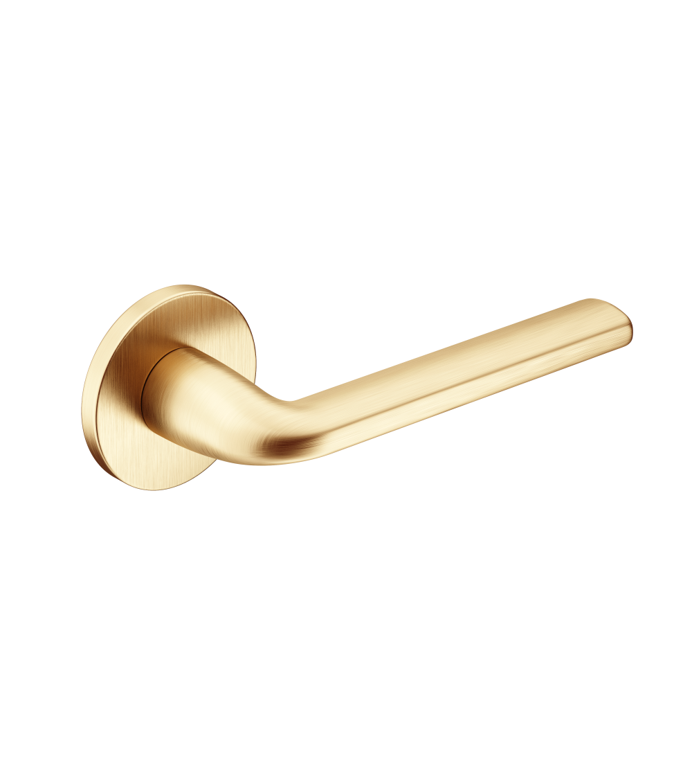 Maniglia per porta oro opaco Scandi slim ferramenta design