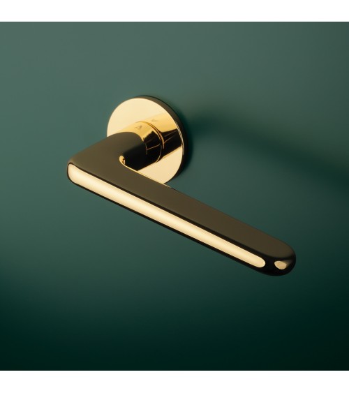 Maniglia per porta oro lucido LIRA design