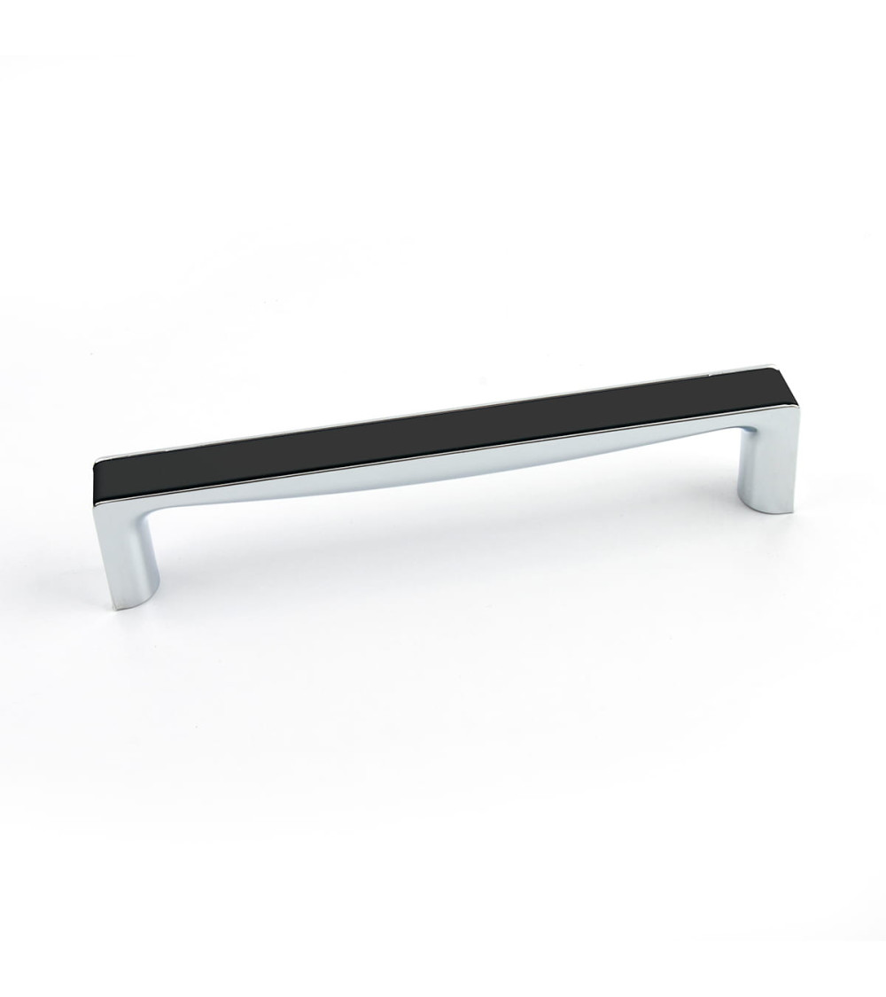 Maniglia per mobile nero lucido/cromo lucido TWIX maniglia design