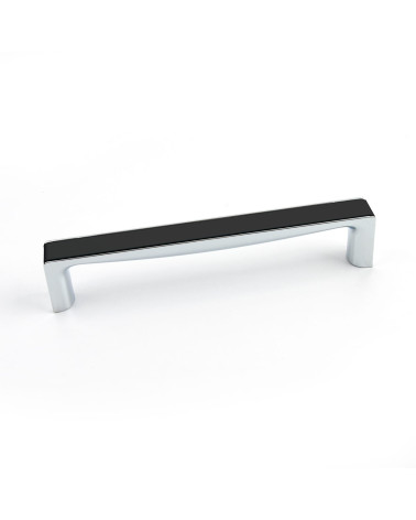 Maniglia per mobile nero lucido/cromo lucido TWIX maniglia design