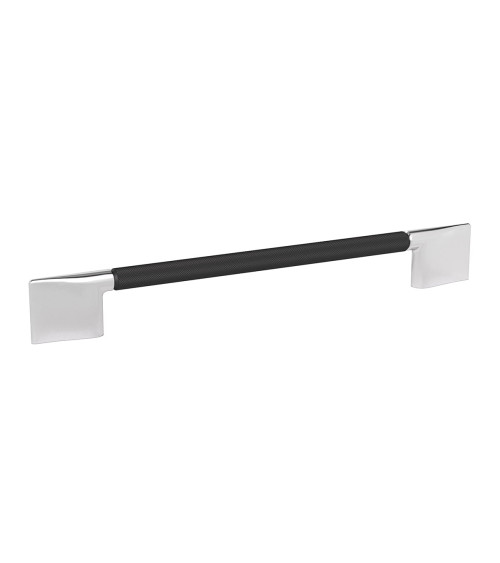 Maniglia per mobile anodizzata nera/cromo lucido REMO texturizzata maniglia design