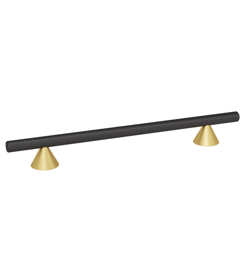 Maniglia per mobile anodizzata nero/oro opaco ONDIN maniglia di design
