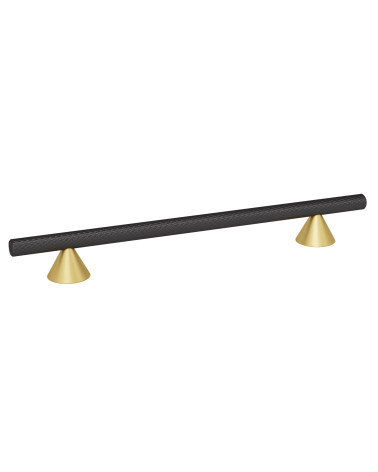 Maniglia per mobile anodizzata nero/oro opaco ONDIN maniglia di design