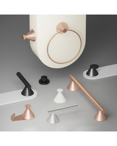 Maniglia per mobile ROG maniglia design disposta con altre maniglie