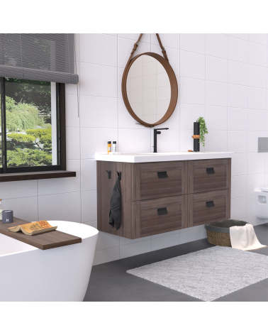 Maniglia per mobile SEA maniglia design colore 7 montata su mobile da bagno