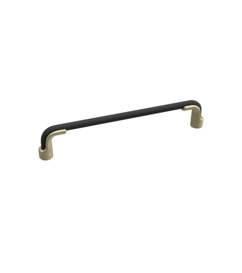 Maniglia per mobile nero opaco/oro opaco HERMES maniglia design