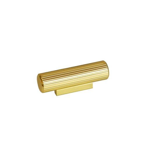 Pomello per mobile in oro lucido AVANTI a T maniglia design