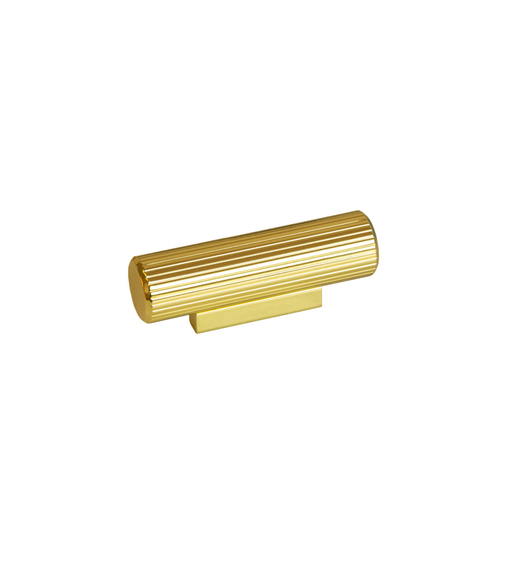 Pomello per mobile in oro lucido AVANTI a T maniglia design