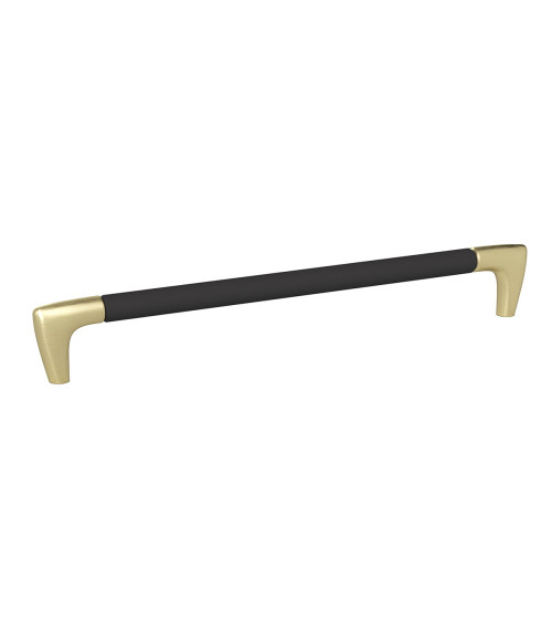 Maniglia per mobile nera opaca/oro opaco ALAMBRE design