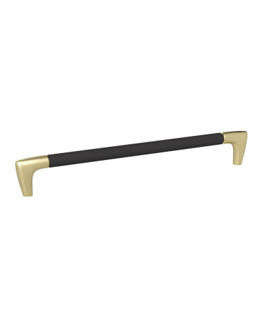 Maniglia per mobile nera opaca/oro opaco ALAMBRE design