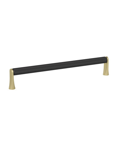 Maniglia per mobile anodizzata nera/oro opaco NATALE texturizzata design