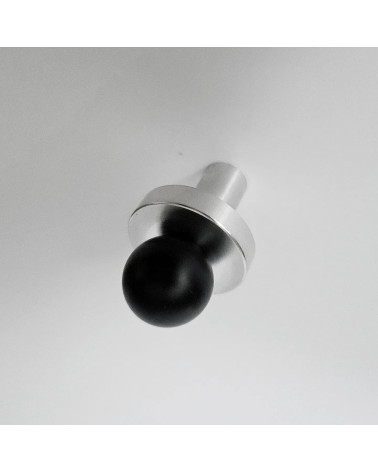 Pomello per mobile nero/cromo lucidato POLA design vista dall'alto