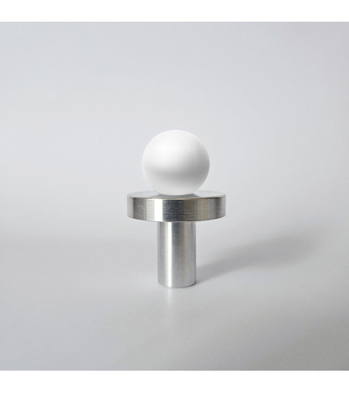 Pomolo per mobile in ottone POLA WHITE design
