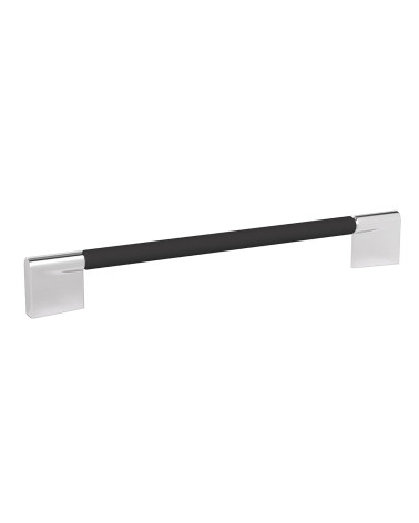 Maniglia per mobile nero opaco/cromo lucido TIARA maniglia design