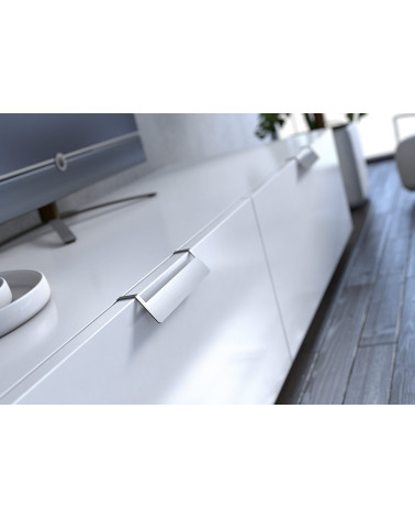 Maniglia per mobile acciaio inossidabile PRATO-2 maniglia design montata su un mobile da cucina