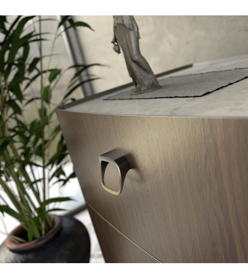 Maniglia per mobile ottone antico LAGO-1 maniglia design