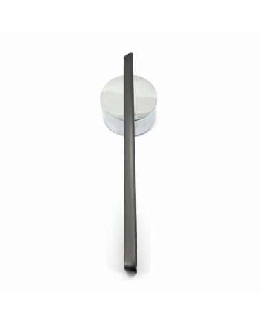 Maniglia per porta bicolore JUMELLE design vista frontale su fondo bianco