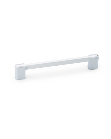 Maniglia per mobile bianco lucido/cromo lucido PABLO maniglia design