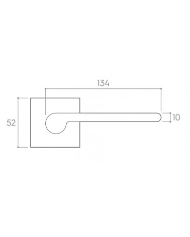 Maniglia per porta Pandora con dimensioni