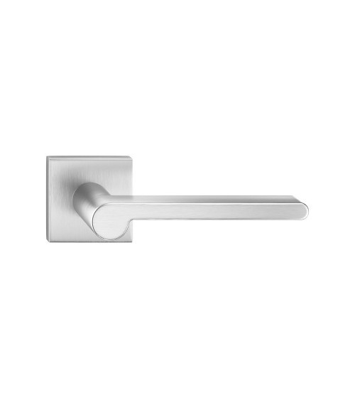 Maniglia per porta in cromo satinato Pandora ferramenta design