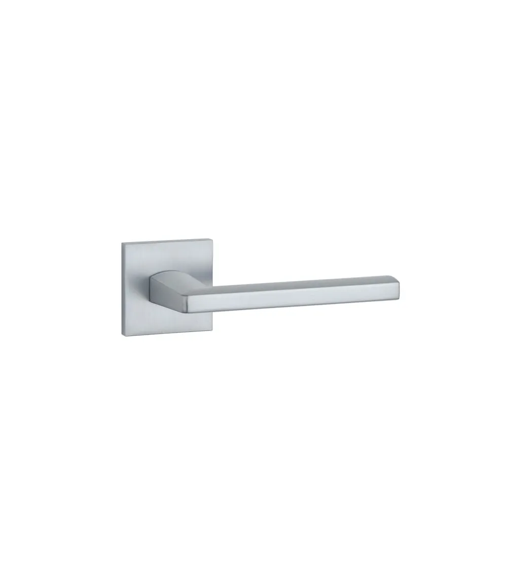 Maniglia per porta in cromo satinato PYROLA ferramenta design