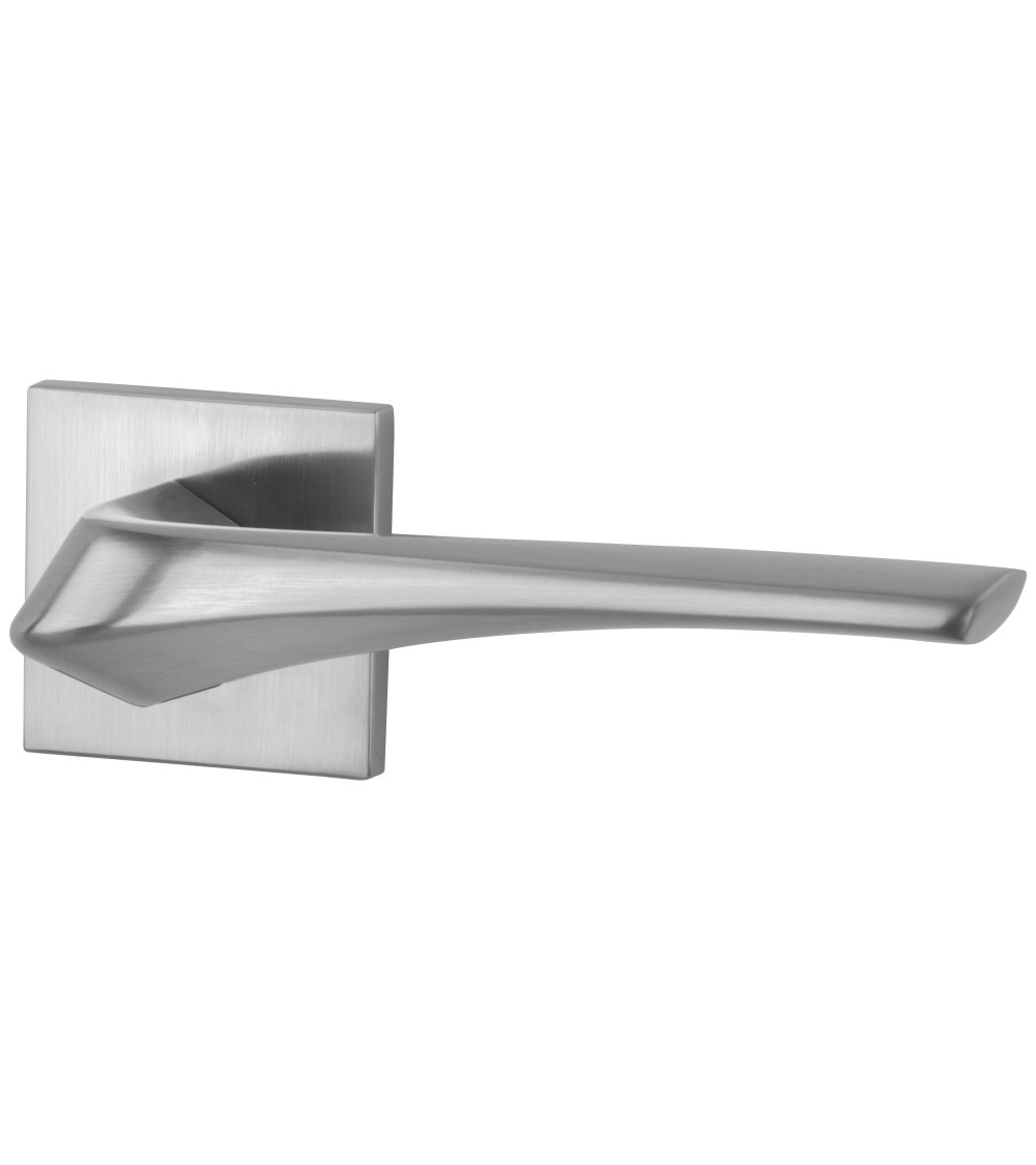Maniglia per porta cromo satinato Heavy ferramenta design