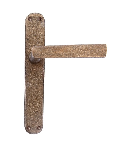 Maniglia ruggine su placca di protezione classica P1930/P40 - maniglia di design