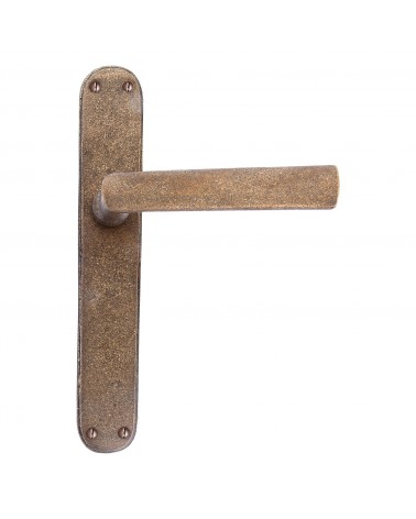 Maniglia ruggine su placca di protezione classica P1930/P40 - maniglia di design