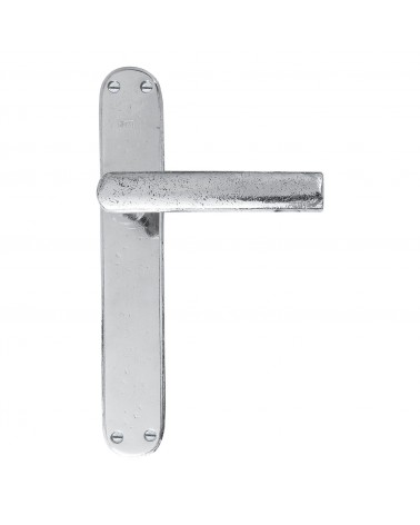 Maniglia cromata lucida su piastra di pulizia classica P1930/P40 - maniglia design