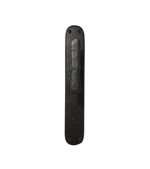Maniglia per porta nera su placca longitudinale originale PHTT 40 - maniglia design