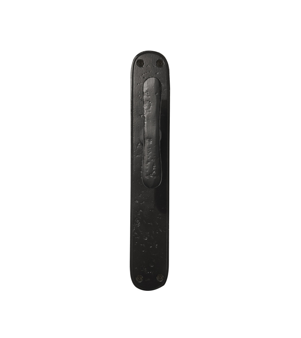 Maniglia per porta nera su placca longitudinale originale PHTT 40 - maniglia design