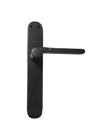 Maniglia di porta ruggine su placca in bronzo 1928 - maniglia design