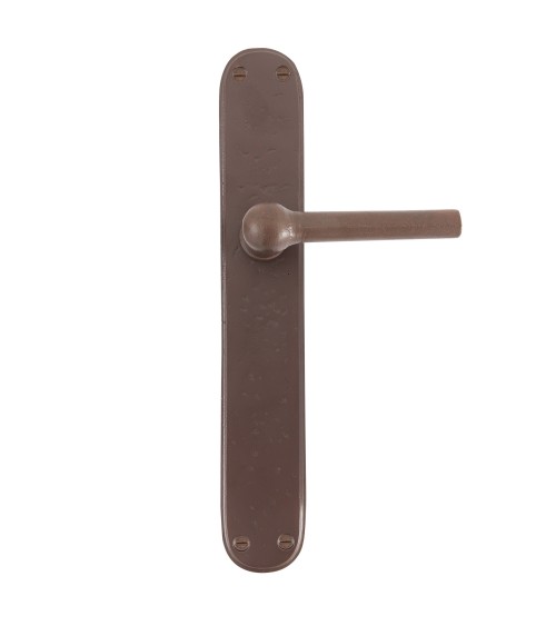 Maniglia porta ruggine su placca in ferro BECDF - maniglia design