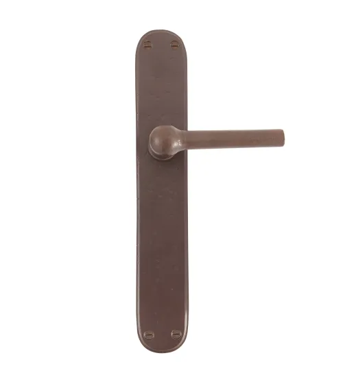 Maniglia porta ruggine su placca in ferro BECDF - maniglia design