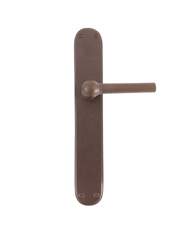 Maniglia porta ruggine su placca in ferro BECDF - maniglia design