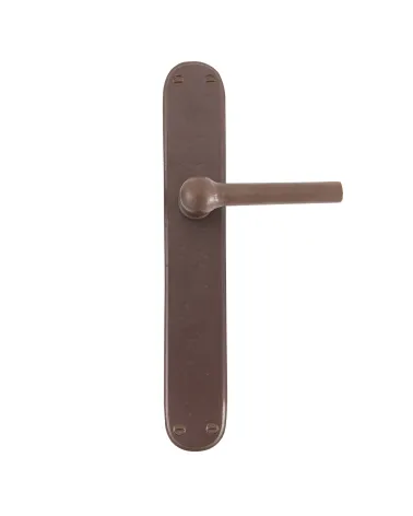 Maniglia porta ruggine su placca in ferro BECDF - maniglia design
