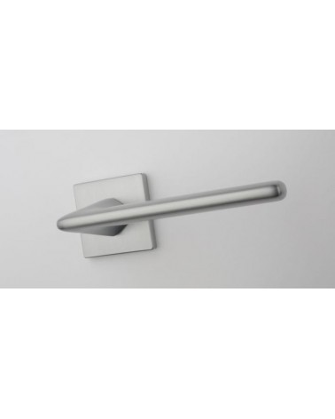 Maniglia per porta cromo satinato LILA maniglia design vista di fronte