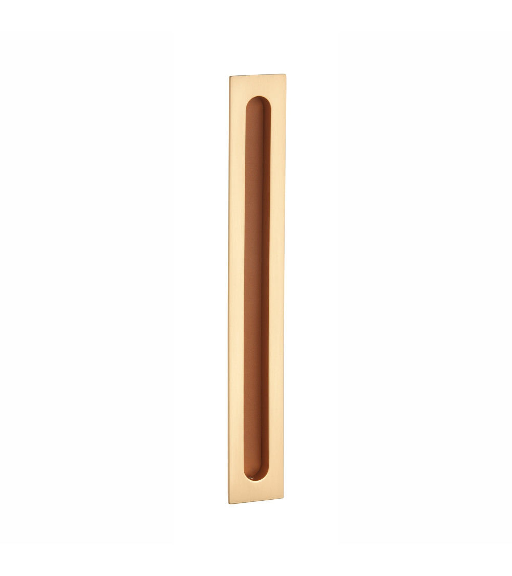 Maniglia per porta scorrevole oro opaco / pelle APRILE HD 239 maniglia design