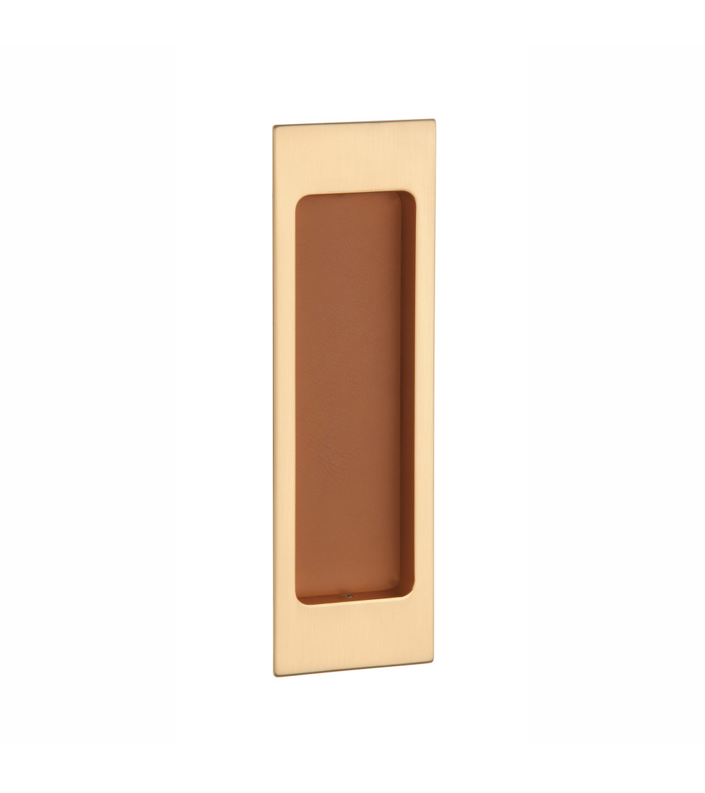 Maniglia per porta scorrevole oro opaco / pelle APRILE HD 240 maniglia design