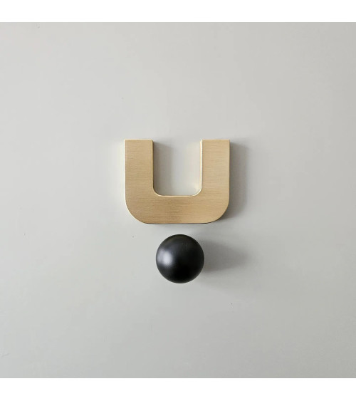 Maniglia per mobile in oro lucido ISA XS maniglia design