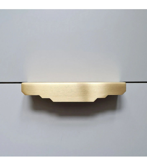 Maniglia per mobile in ottone spazzolato Karla Edge maniglia per camera da letto