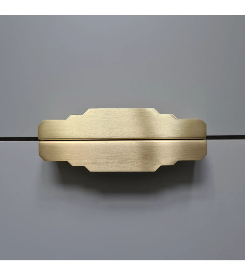 Maniglia per mobile in ottone spazzolato Karla Edge maniglia per camera da letto
