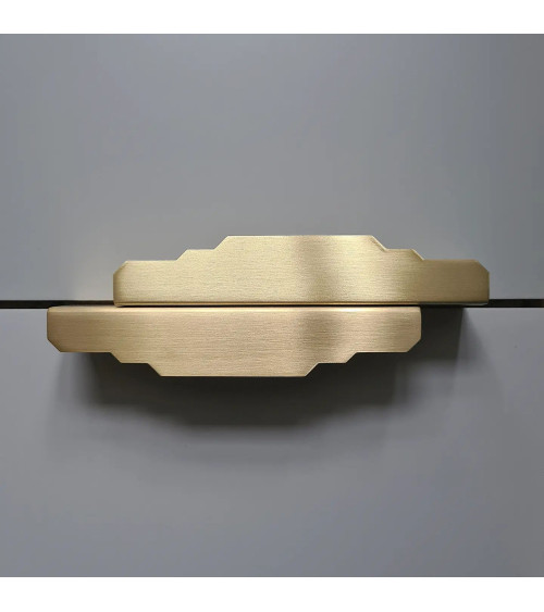 Maniglia per mobile in ottone spazzolato Karla Edge maniglia per camera da letto