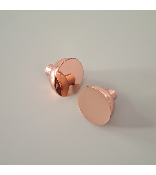 Pomello per mobile in rame LUNA M maniglia design
